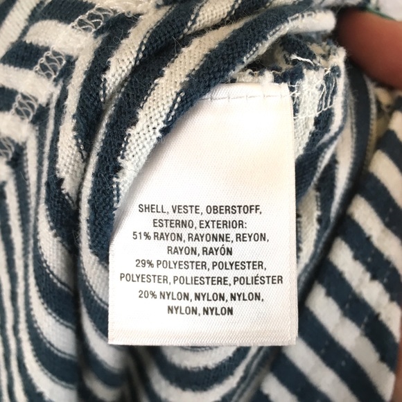 Anthropologie Sylvie Pointelle Striped Tunic Sz L - Picture 5 of 8